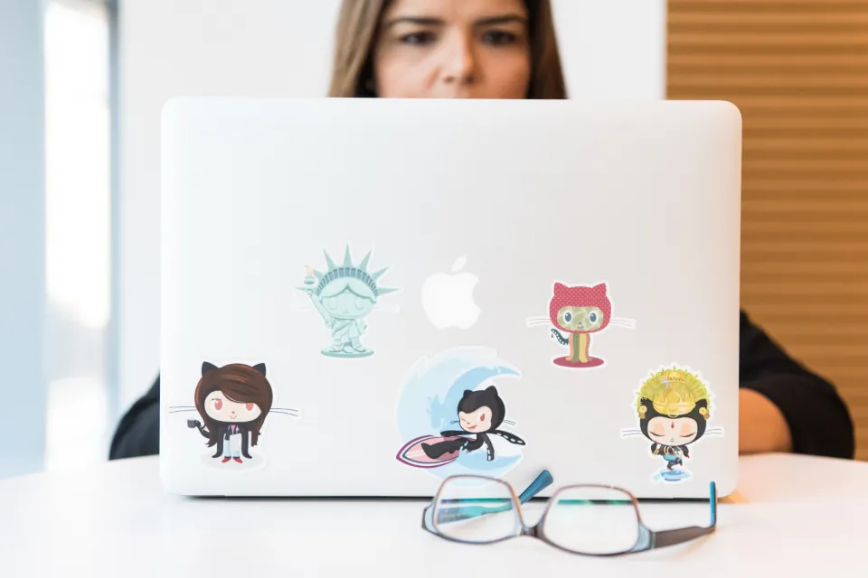 Website owner researching technical SEO myths on a laptop